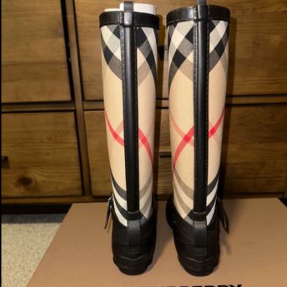 Burberry Rubber Rain Boots - Picture 2 of 6